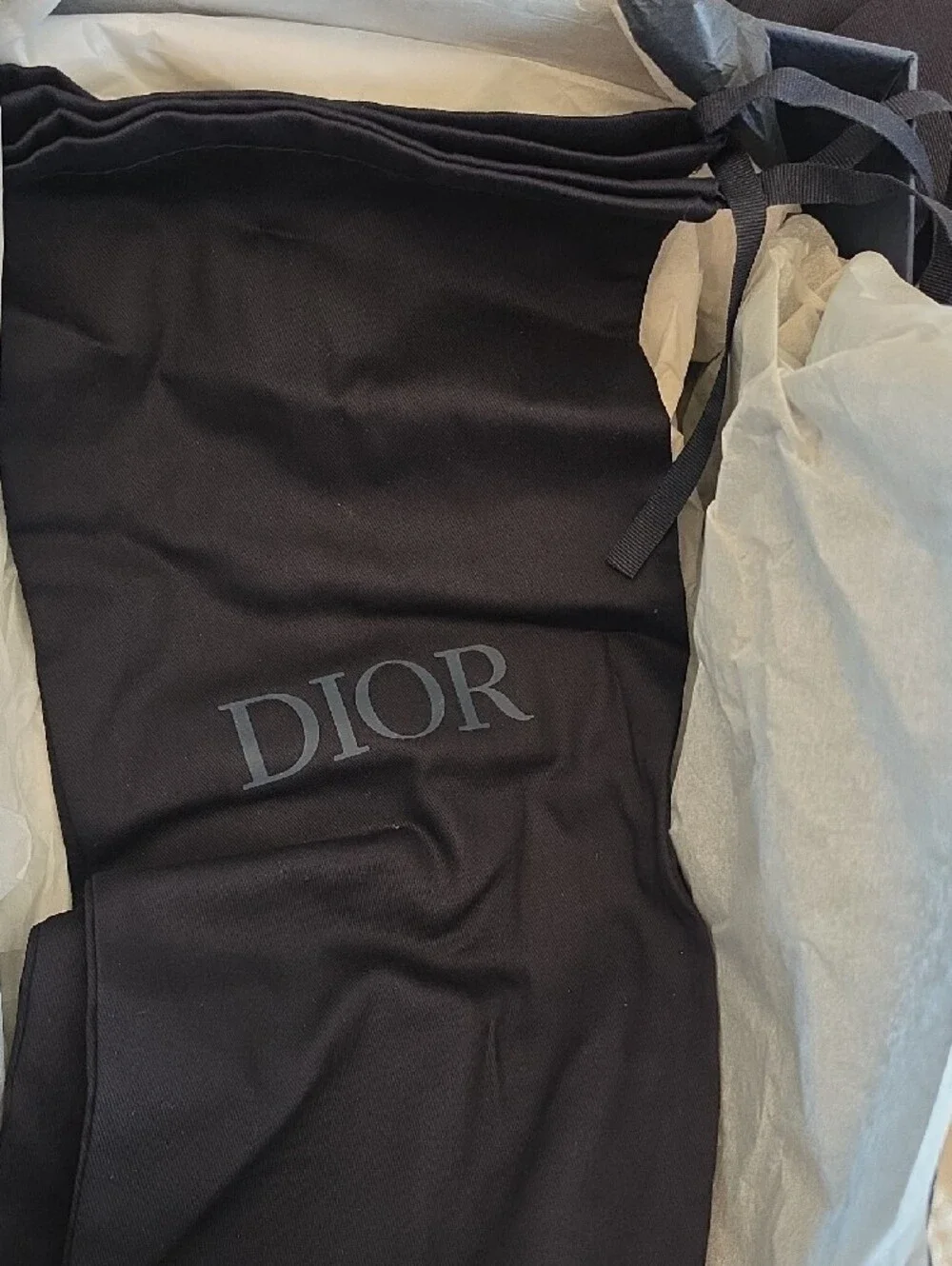 Dior Black Leather Monogram Derby Shoes